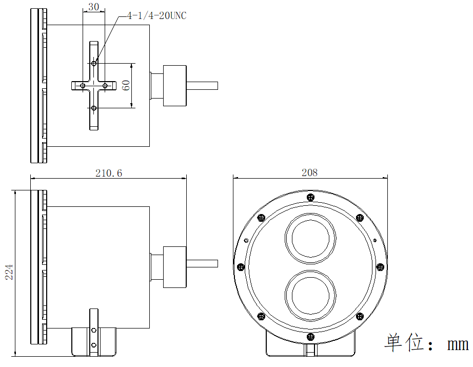 DS-2XC6245F-L產品尺寸