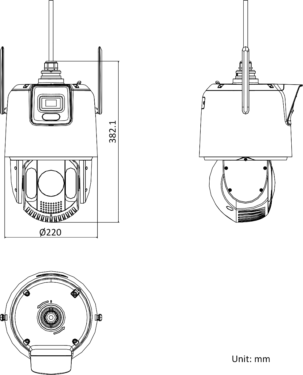 iDS-2SE7C124MW-DB/GLT產品尺寸