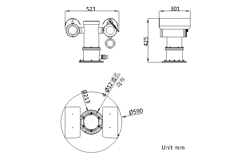 DS-2XE9440F-IZHRS/TDL100/CH4產(chǎn)品尺寸