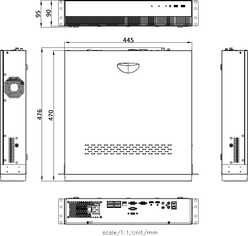 DS-8600N-K8-V2產品尺寸