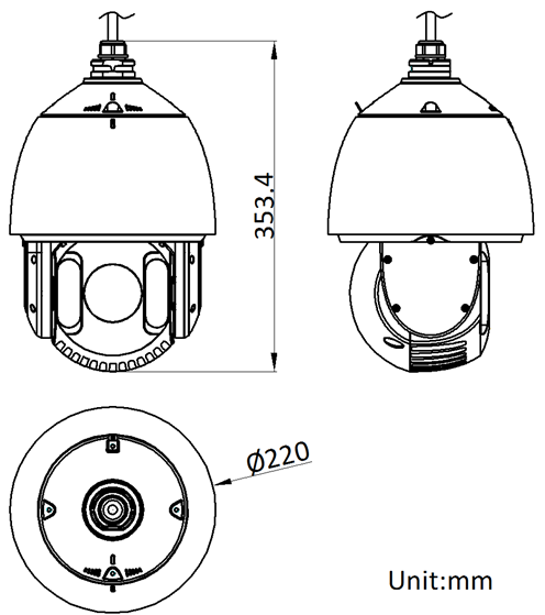 iDS-2DE7223IW-A(T5)產品尺寸