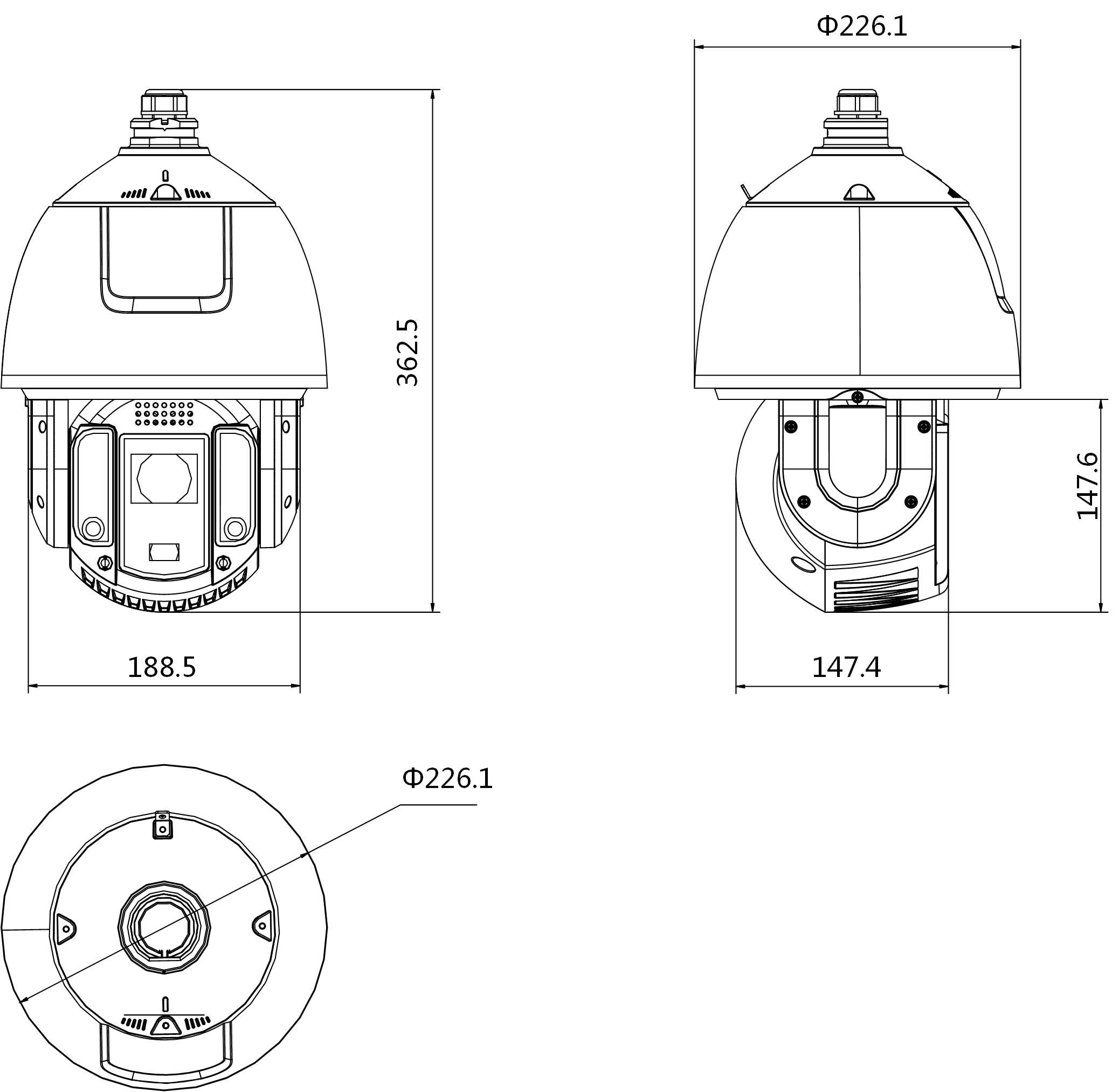 iDS-2DE7S424MW-AB(F1)(S5)(B)產品尺寸